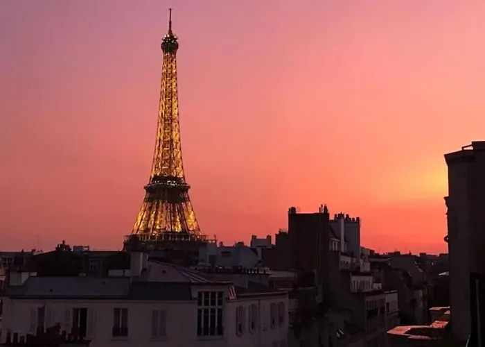 Terrace - Eiffel Tour Vue דירה *